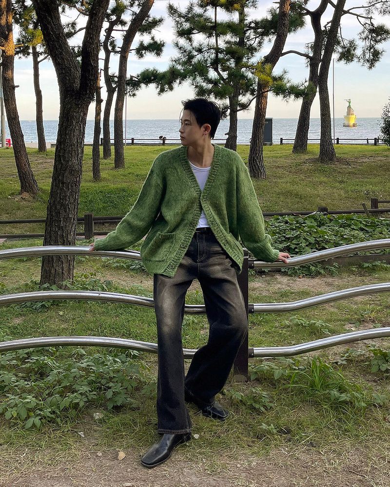 COZINESS（コジネス）の「OWN Clover Brush Cardigan (4 colors)（）」