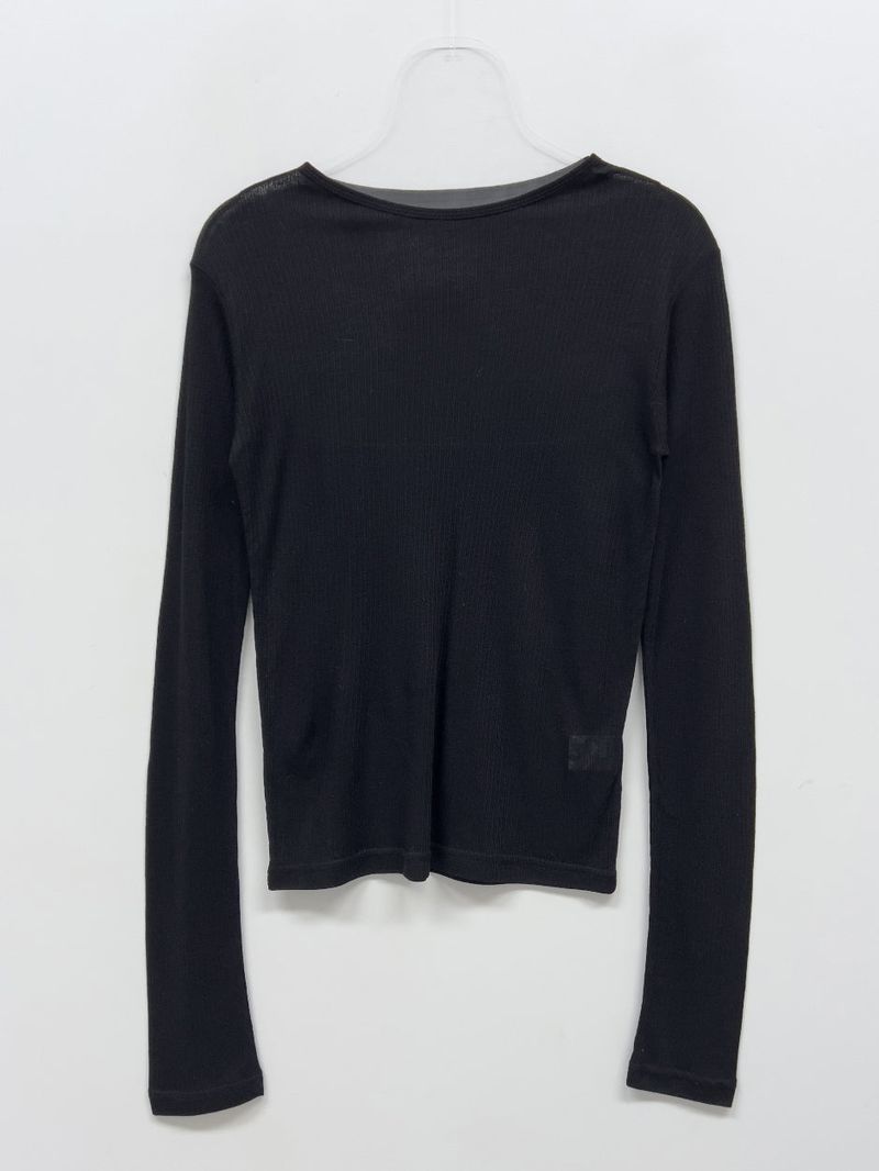 Tencel Slim See-through T-shirt