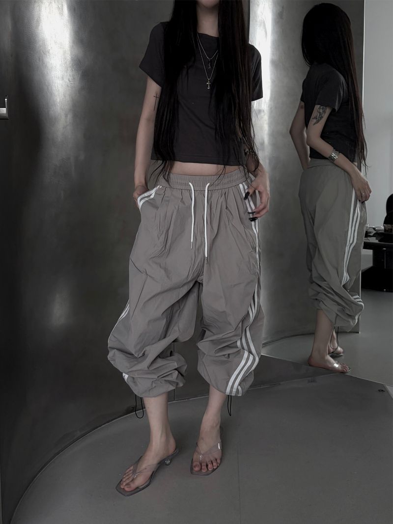 smoke track summer pants (2color)