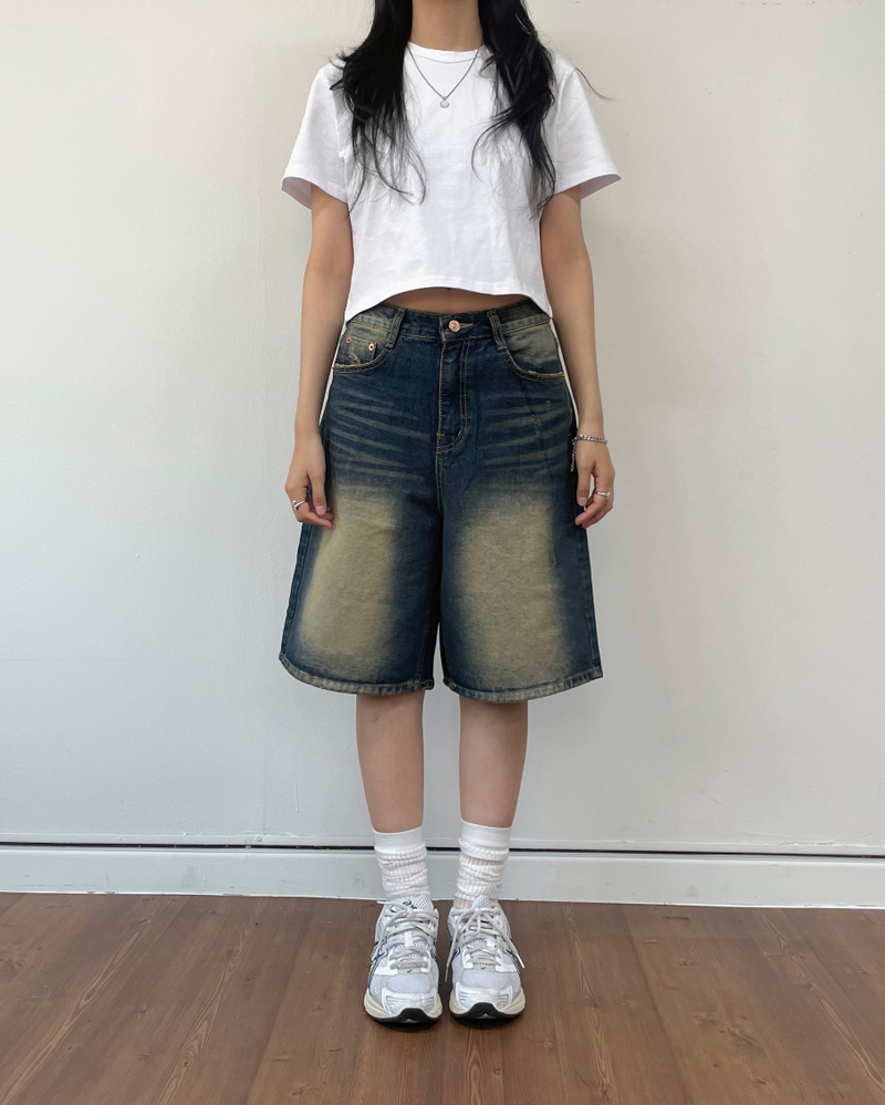 ADY DAMAGE BERMUDA SHORT PANTS 2C