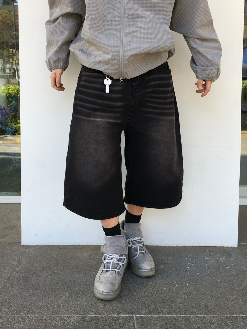 Luke Washed Bermuda Denim Pants 3C
