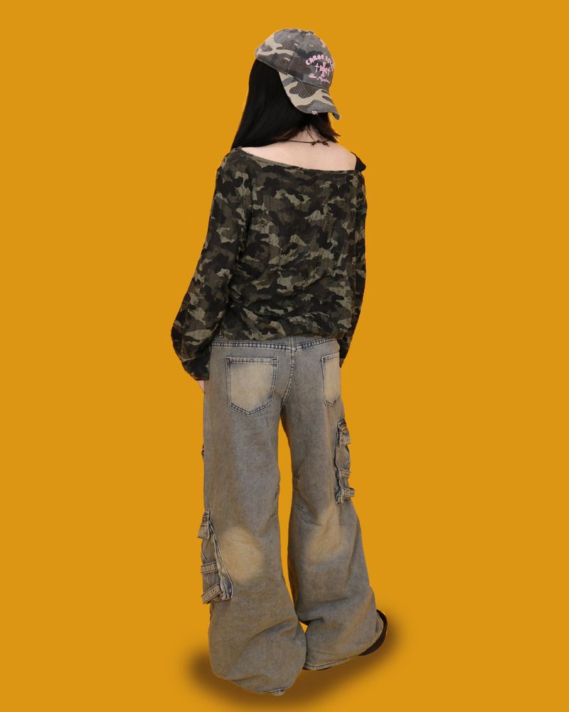 bucky stud denim pants