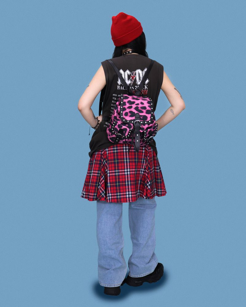 pinky leopard gyaru-! backpack