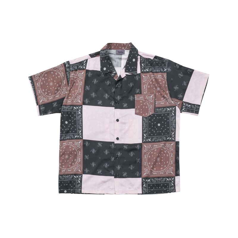 ARCANE FUNK(アーケインファンク)の「4x3 PAISLEY HALF SHIRTS(Tops)」