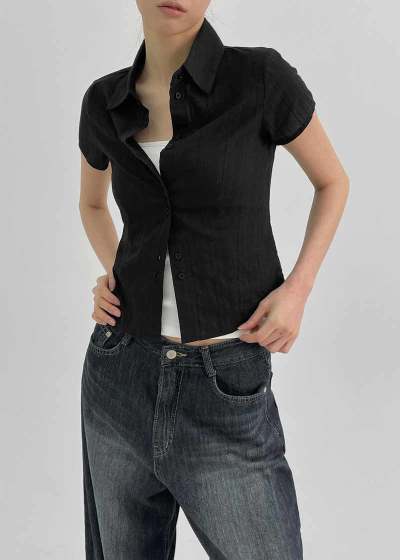 [MADE] Mared Ringkle Short Sleeve Shirt