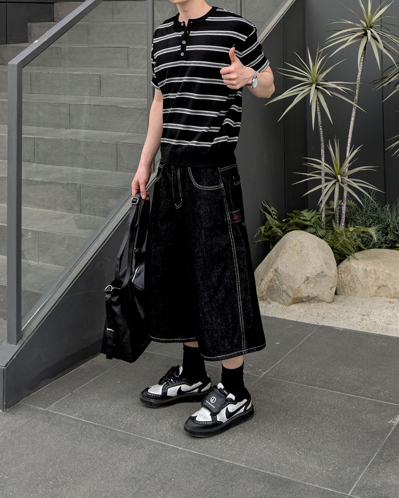 Kyle Selvedge Bermuda Denim Pants