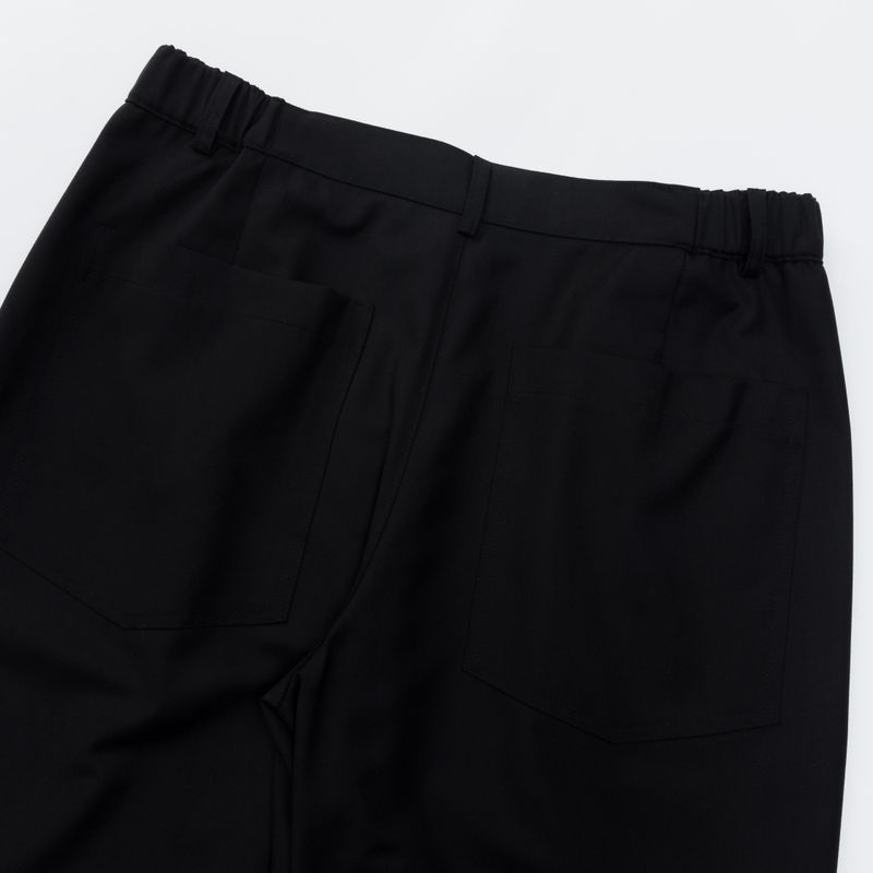 Hem Button Trousers (Black)