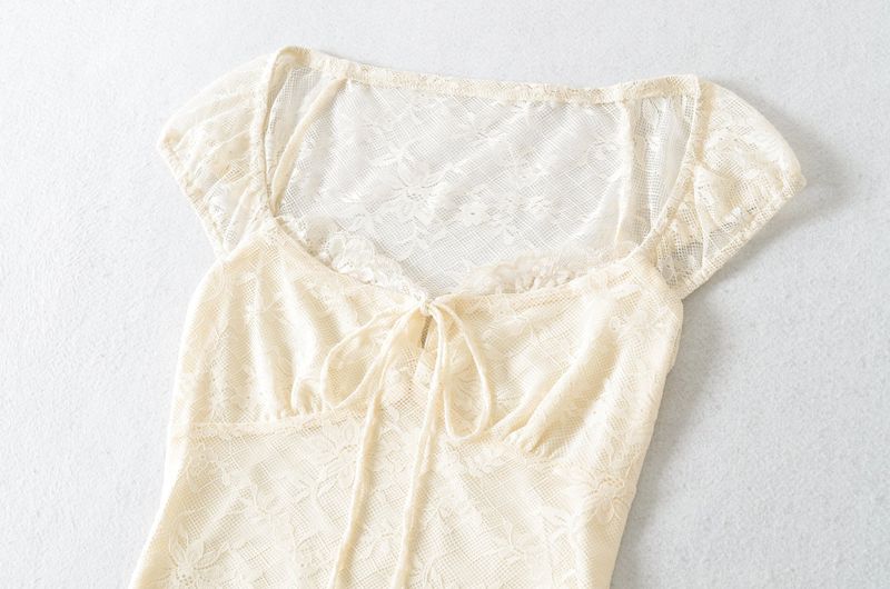 Deni Lace Ribbon Top