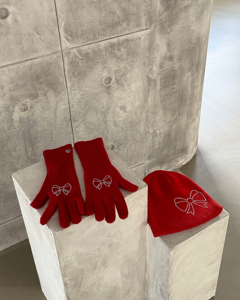 Jewelry Ribbon Long Gloves