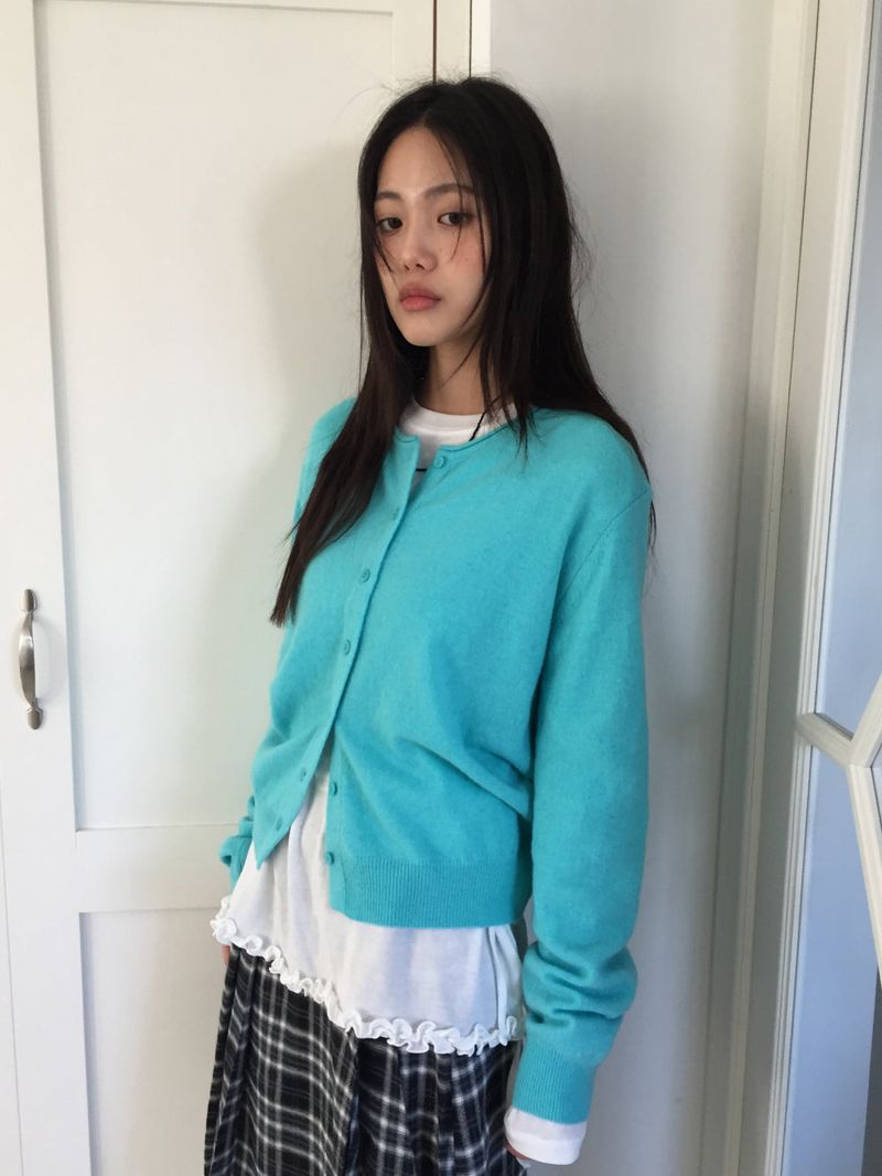 Engadin Round Cardigan (6Colors)