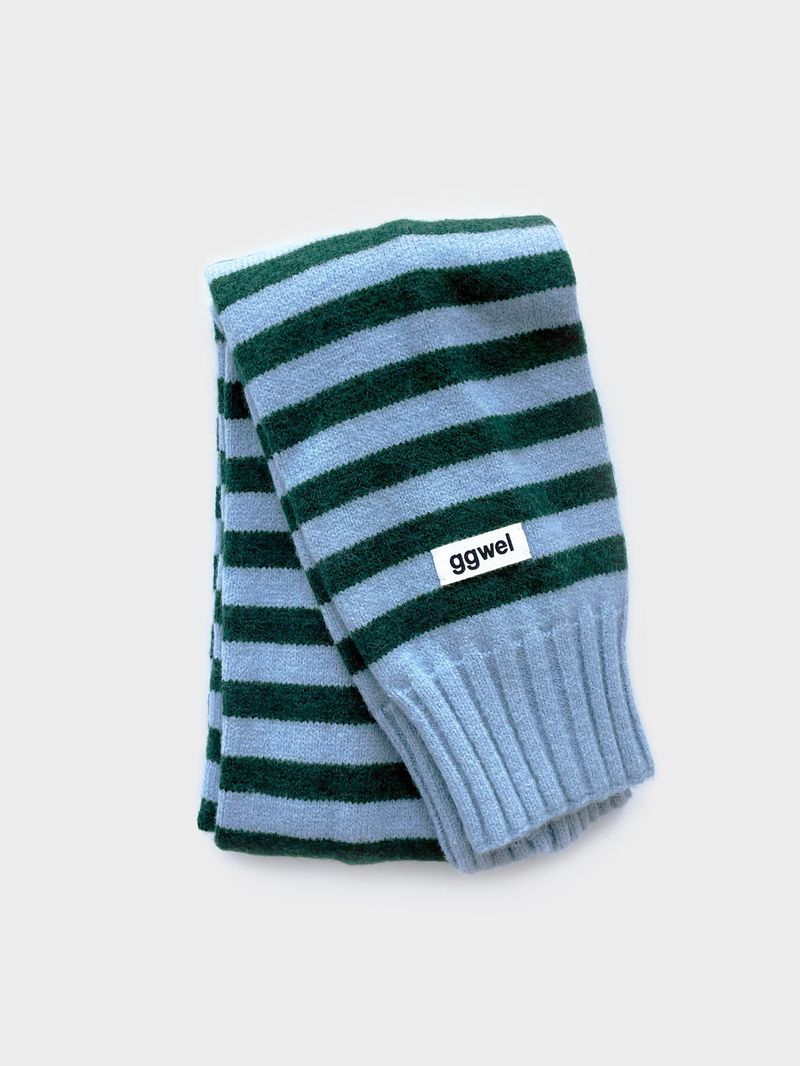 KNIT STRIPE MUFFLER