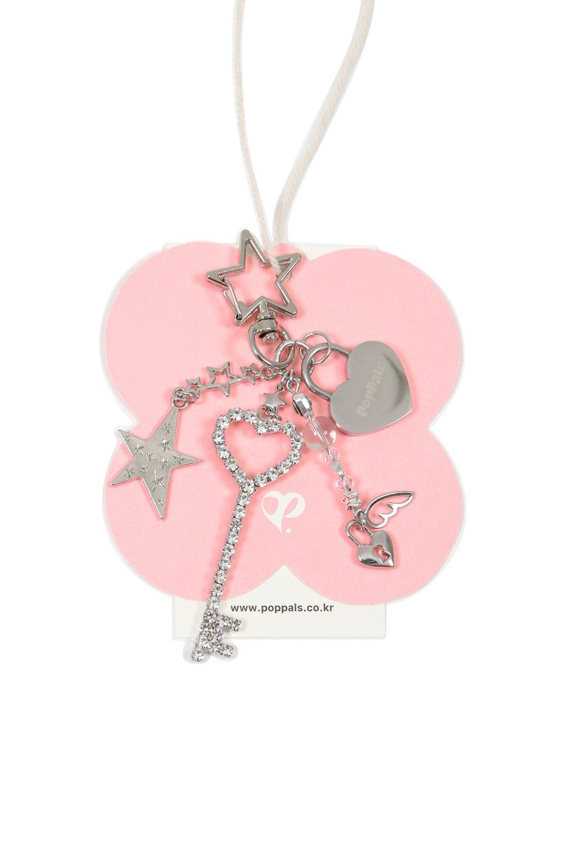 Starry Love Lock keyring