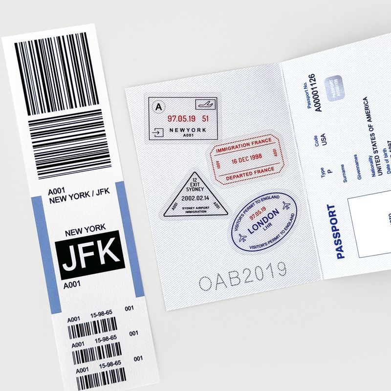 oab airport pack / scrap sticker set