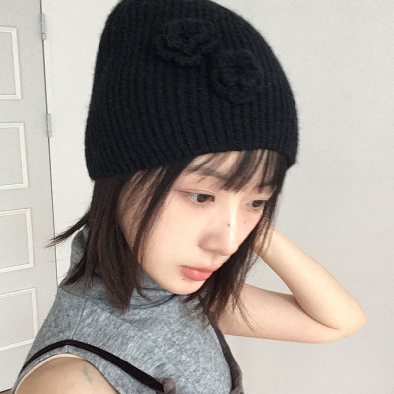 Kinzo Vintage Rose Knit beanie