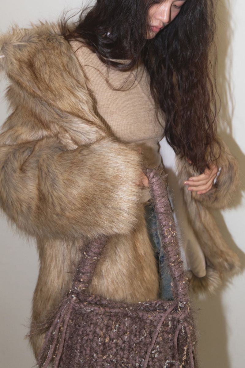 WOOLLY BAG_brown