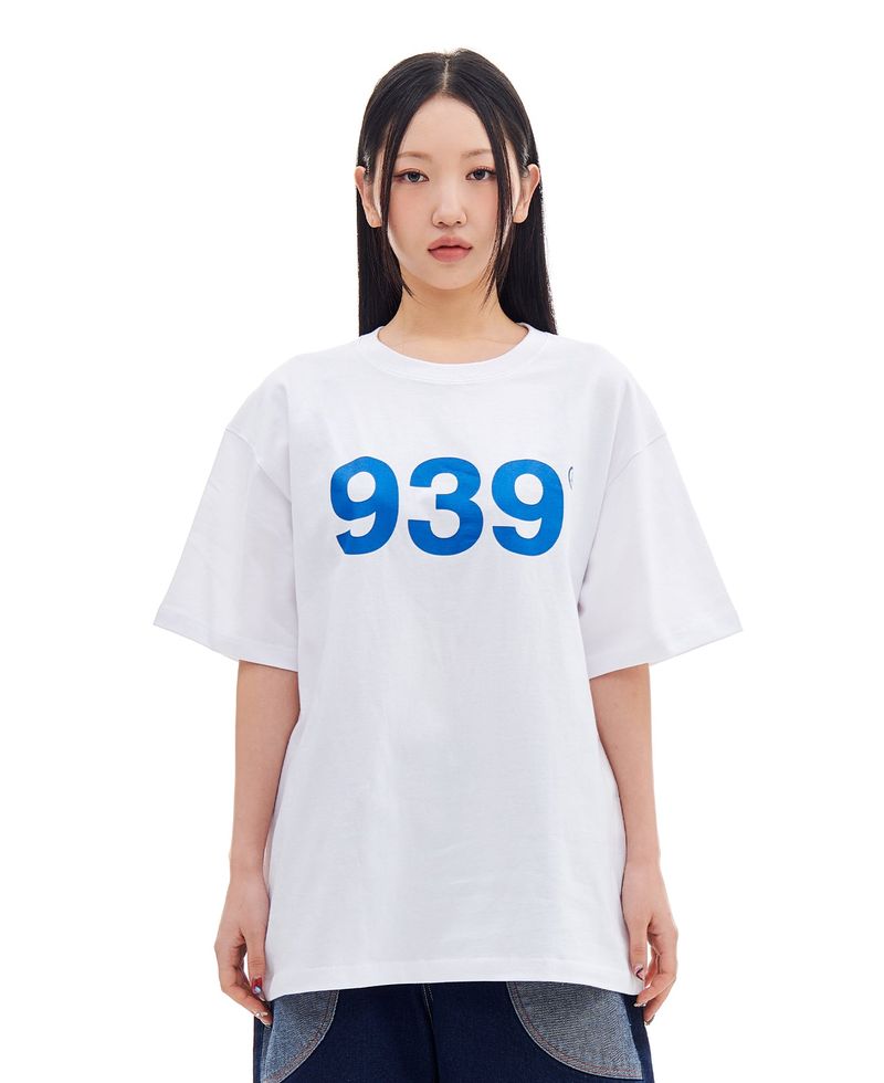 ARCHIVE BOLD（アーカイブボールド）の「939 LOGO T-SHIRTS (WHITE/BLUE)（Tops）」