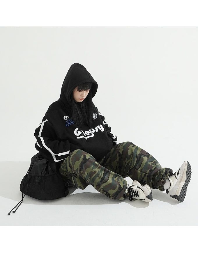 Camouflage Wide String Pants