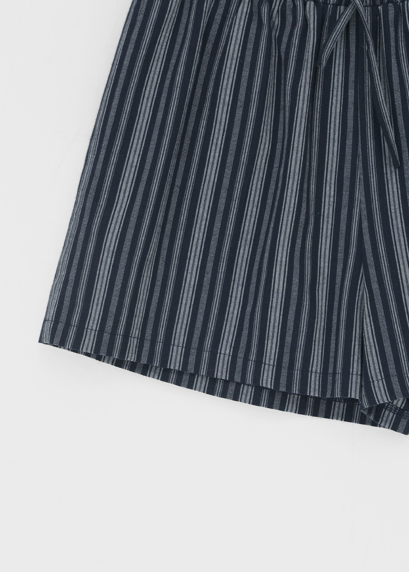 [MADE] Polyp Linen Stripe Banding Shorts