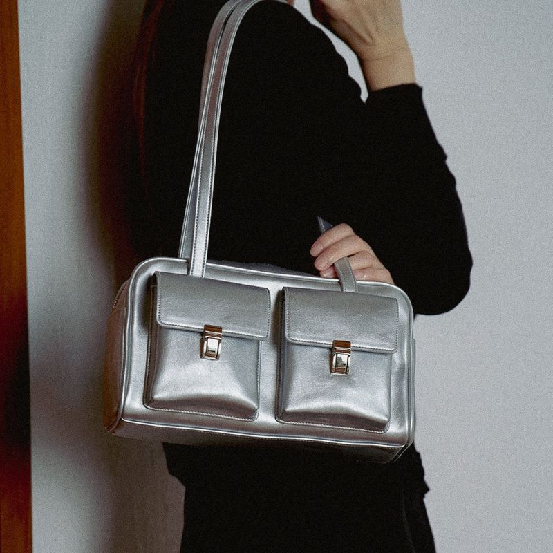 TwinLock Bag Silver