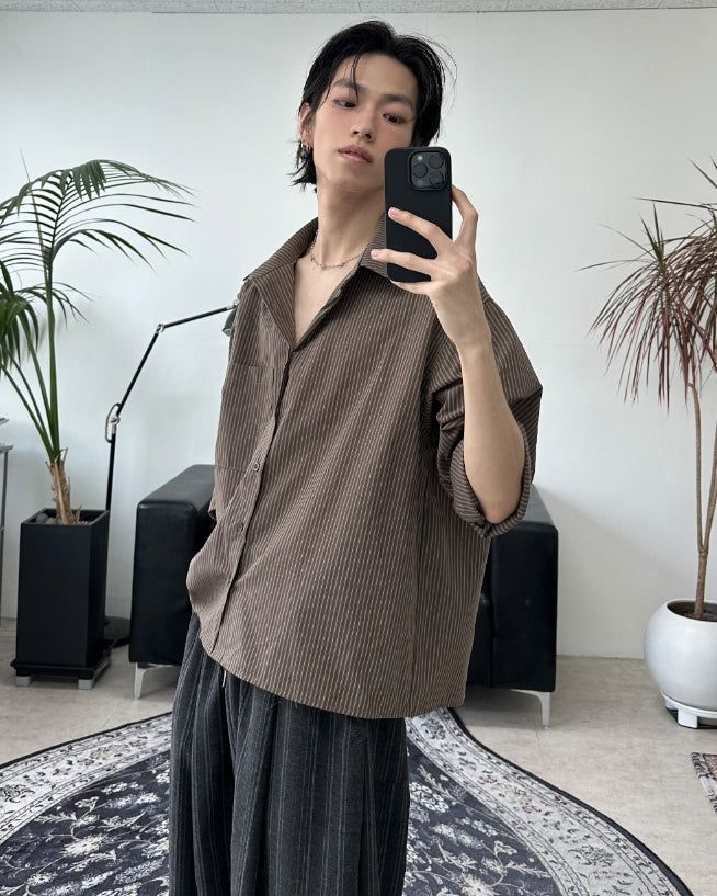 Meden Striped Cotton Shirt