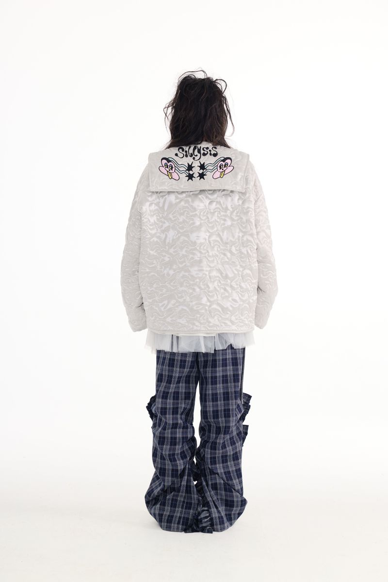 Silver embroidered jacket