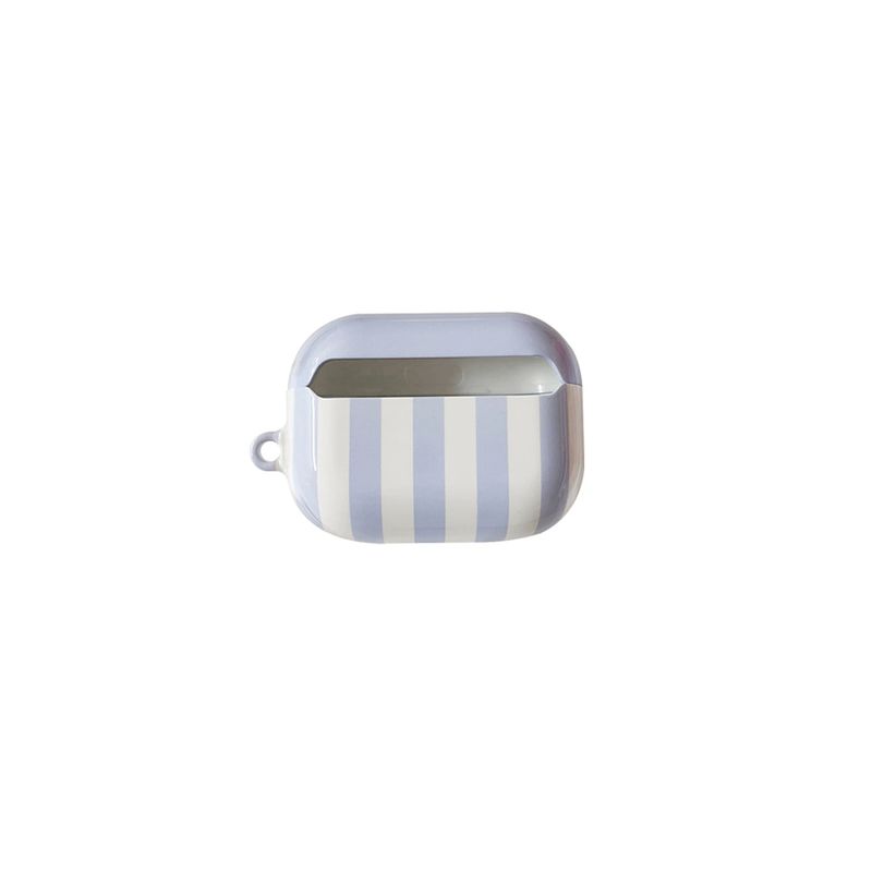 Striped Glossy AirPods Case (Light Purple)