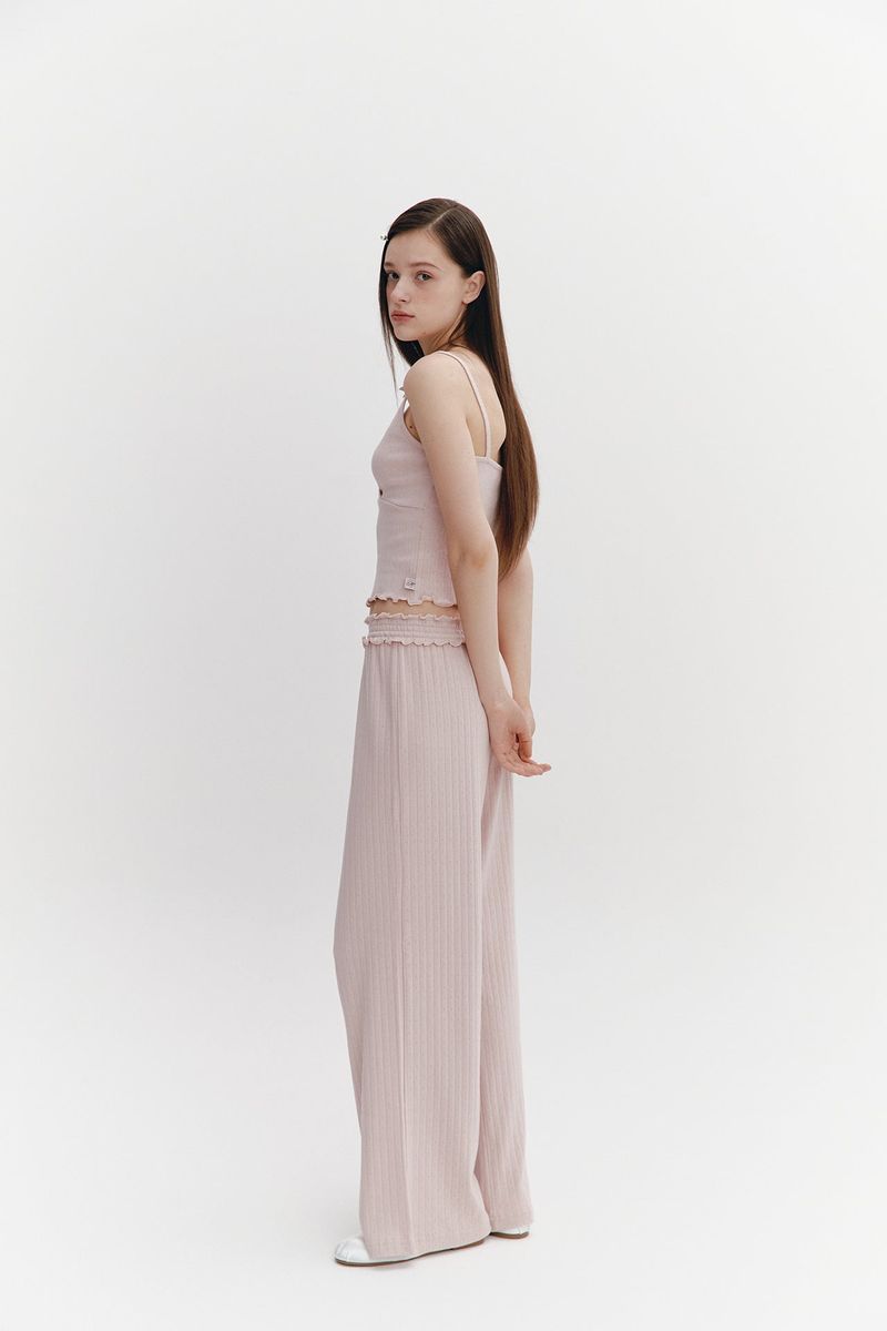 Wave Frill Pants Pink
