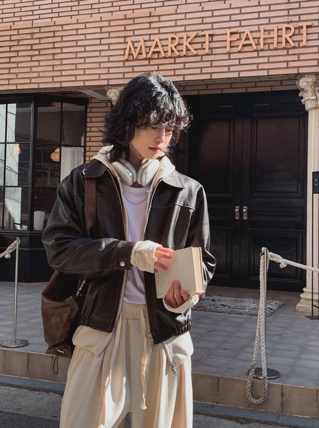 2PLAN(ツープラン)の「Pond cut washing two-way leather jacket(Jackets/Outerwear)」