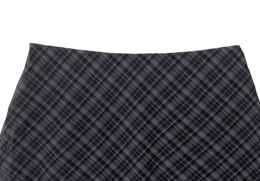 Conse Chiffon Check Midi Skirt