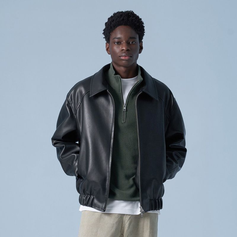 SPERONE(スペロネ)の「Faux Leather Minimal Blouson(Jackets/Outerwear)」