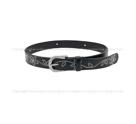 Flower stud belt