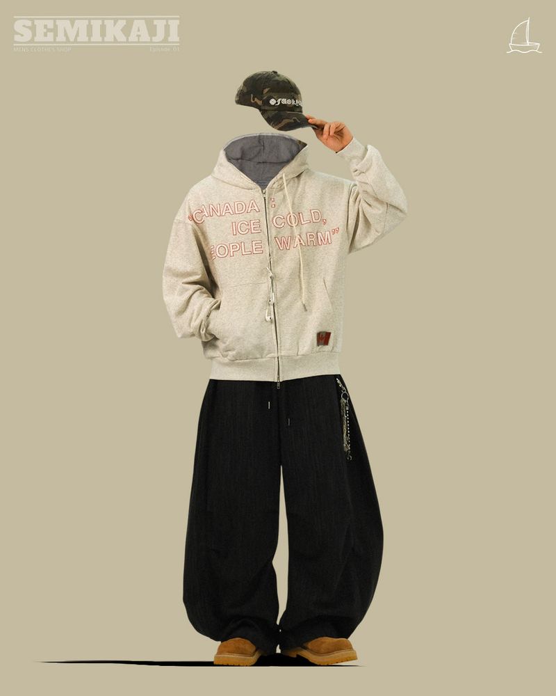 OA CANADA Patch Hoody Zip-up