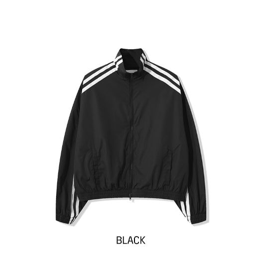 Tudi Diagonal Track Nylon Wind Jumper