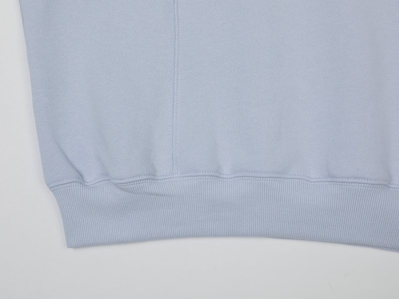 CONTRAST REGLAN CROP SWEATSHIRTS (LIGHT BLUE)