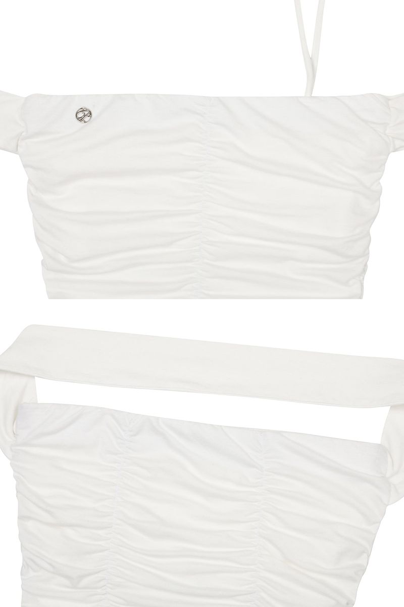 FAIRY HALTER TOP white