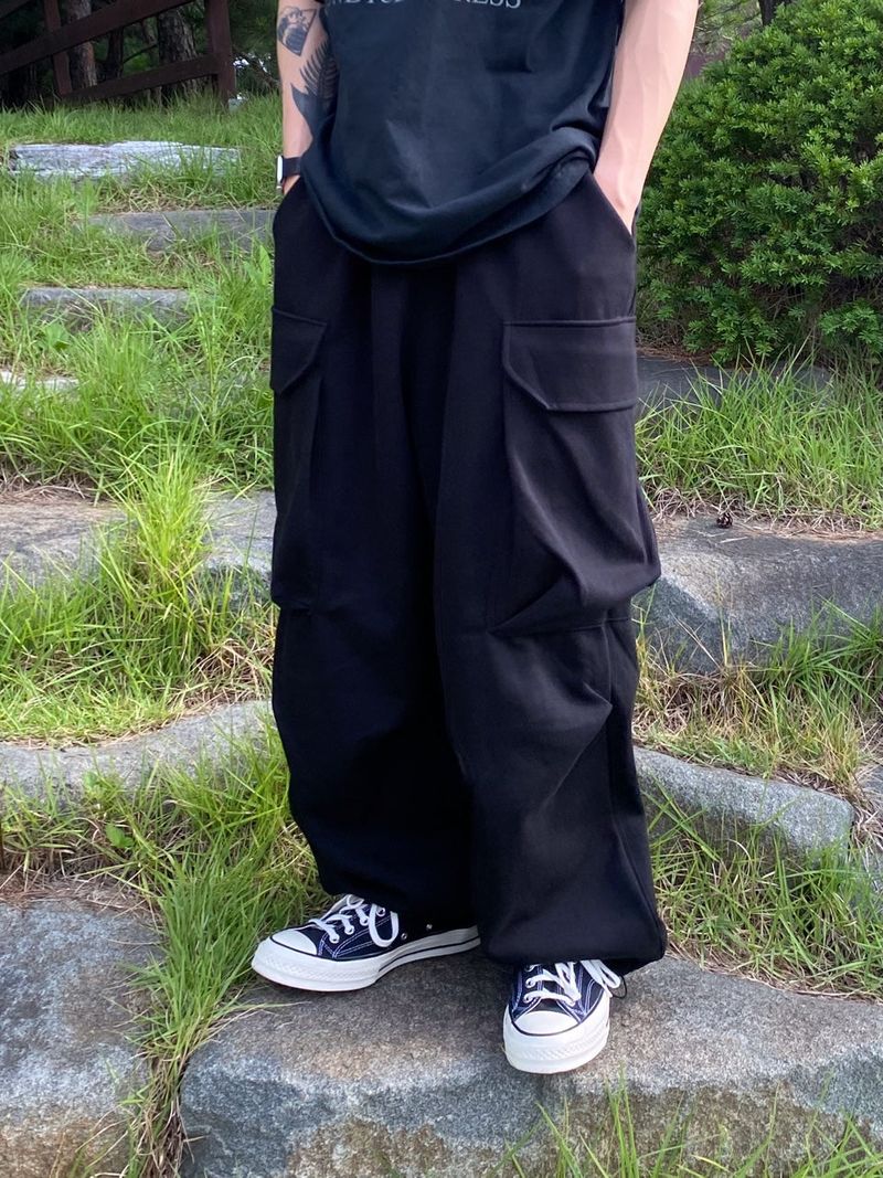 Happo Cargo Balloon Sweat pants 3C