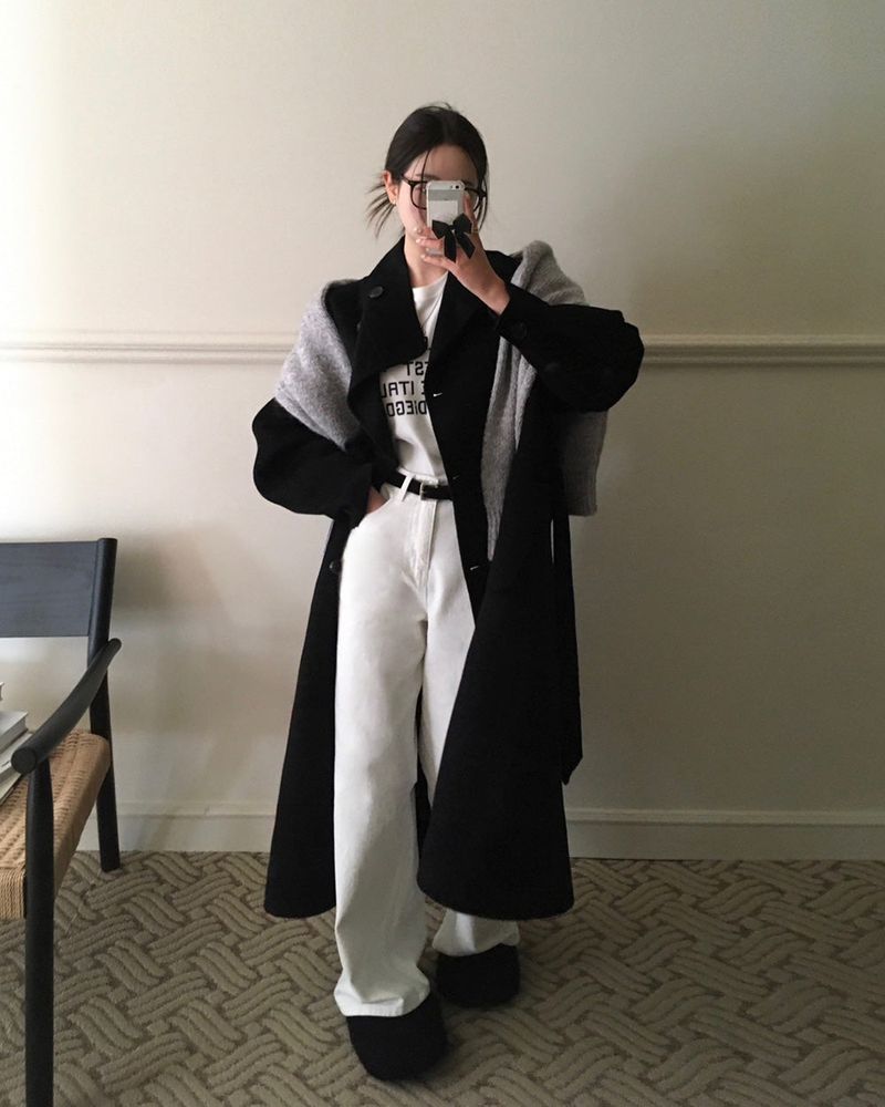 【BELLIDE MADE】裏毛起毛オールデイベーシックコットンワイドパンツ