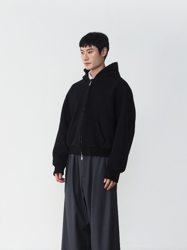 RB14 Cropped Boxy Hoodie Jacket