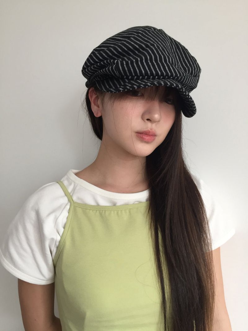 Boat striped beret (3color)
