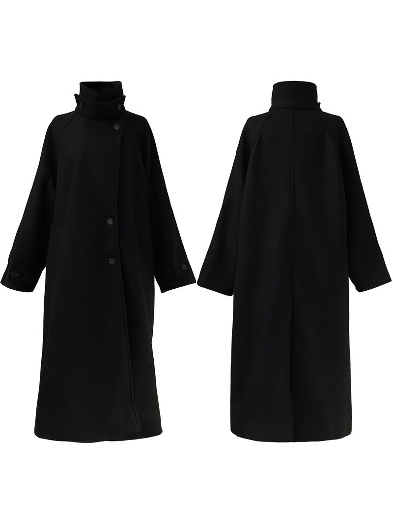 city high neck long coat (2color)