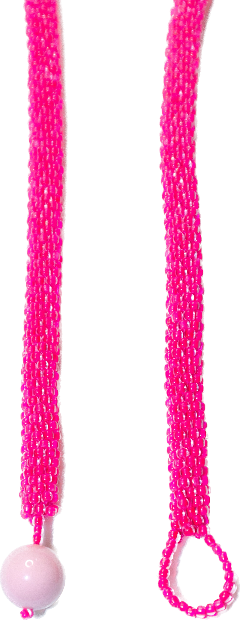 Classic crochet necklace (neon pink)
