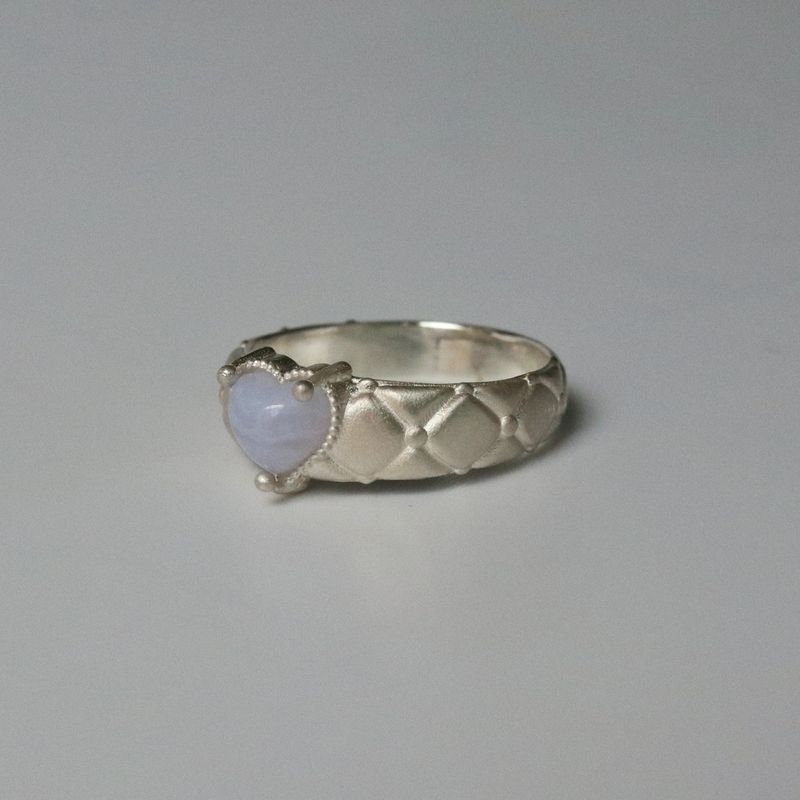 【MADE】 Heart quilting ring