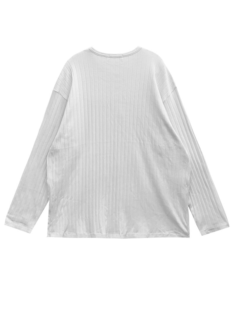 simple line henry neck long-sleeve 3C