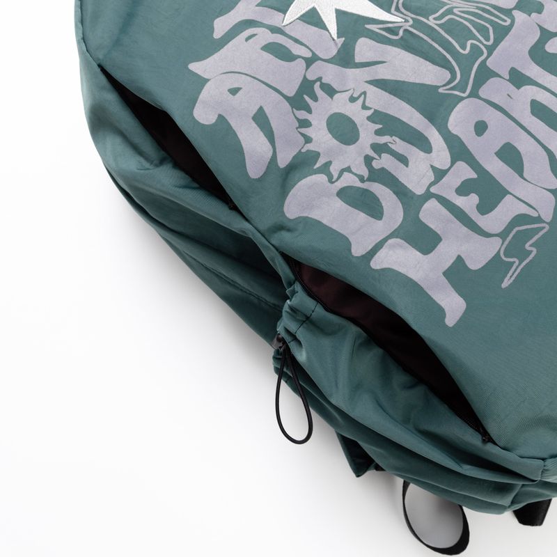 Printed Hidden Pocket Backpack (Green)