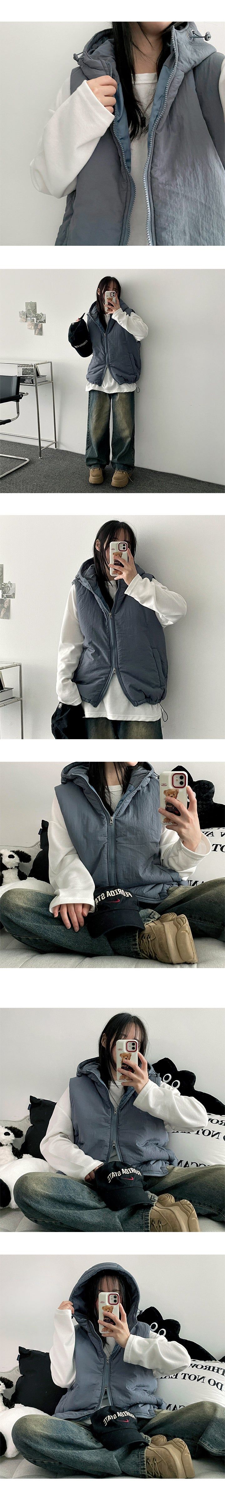 Retil hooded padded vest