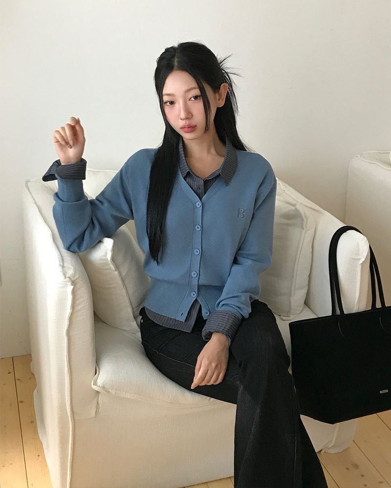 [ORIGINAL] Vale V-Neck Knit Cardigan