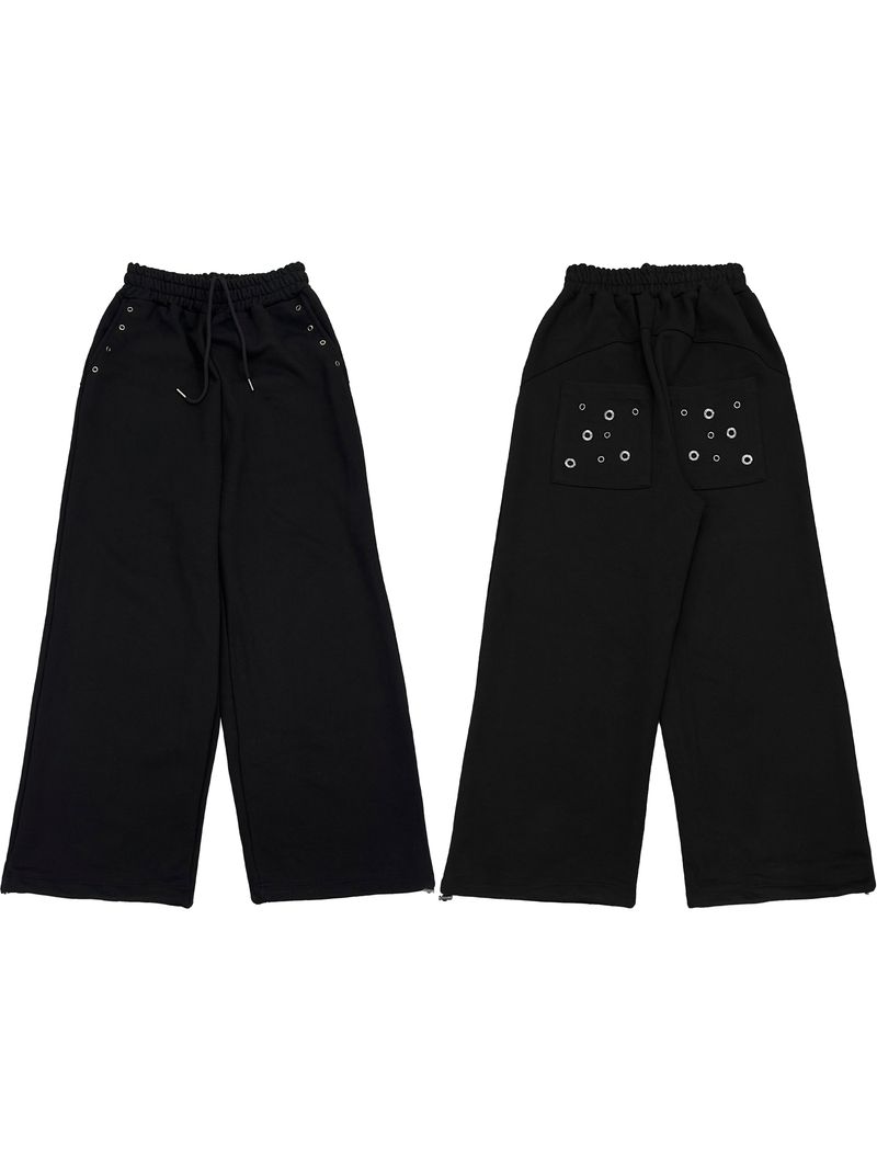 eyelet punching wide pants (2color)