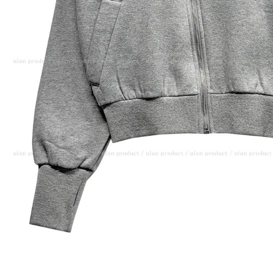 Tay Cross Stud Unbalanced Zip-Up