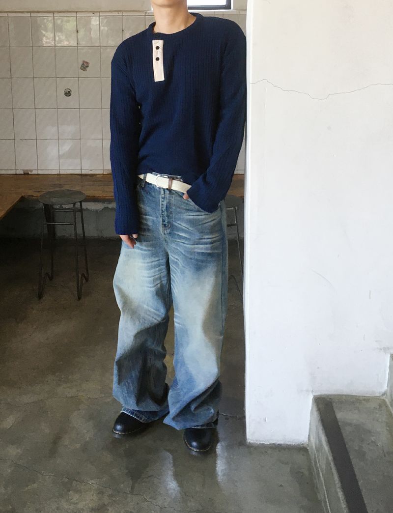 No.1882 Uボタンニット (3color)