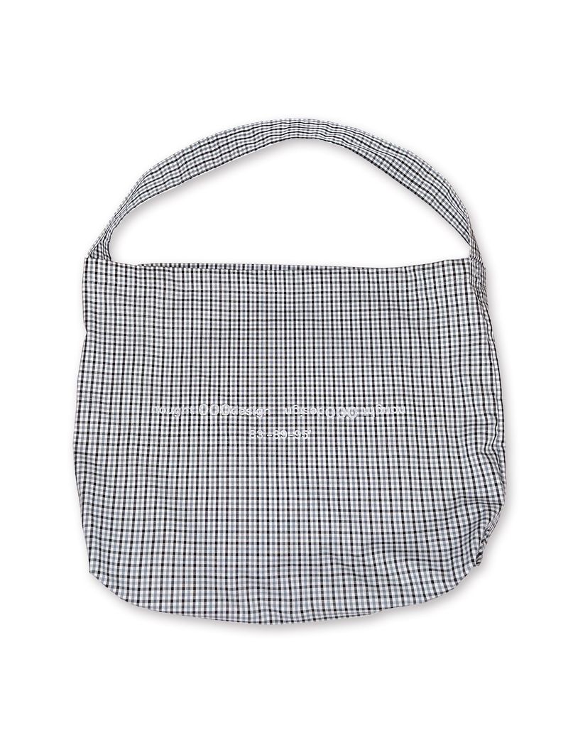 nought（ノウト）の「Reverse Logo Check Bag / Black（Bags）」